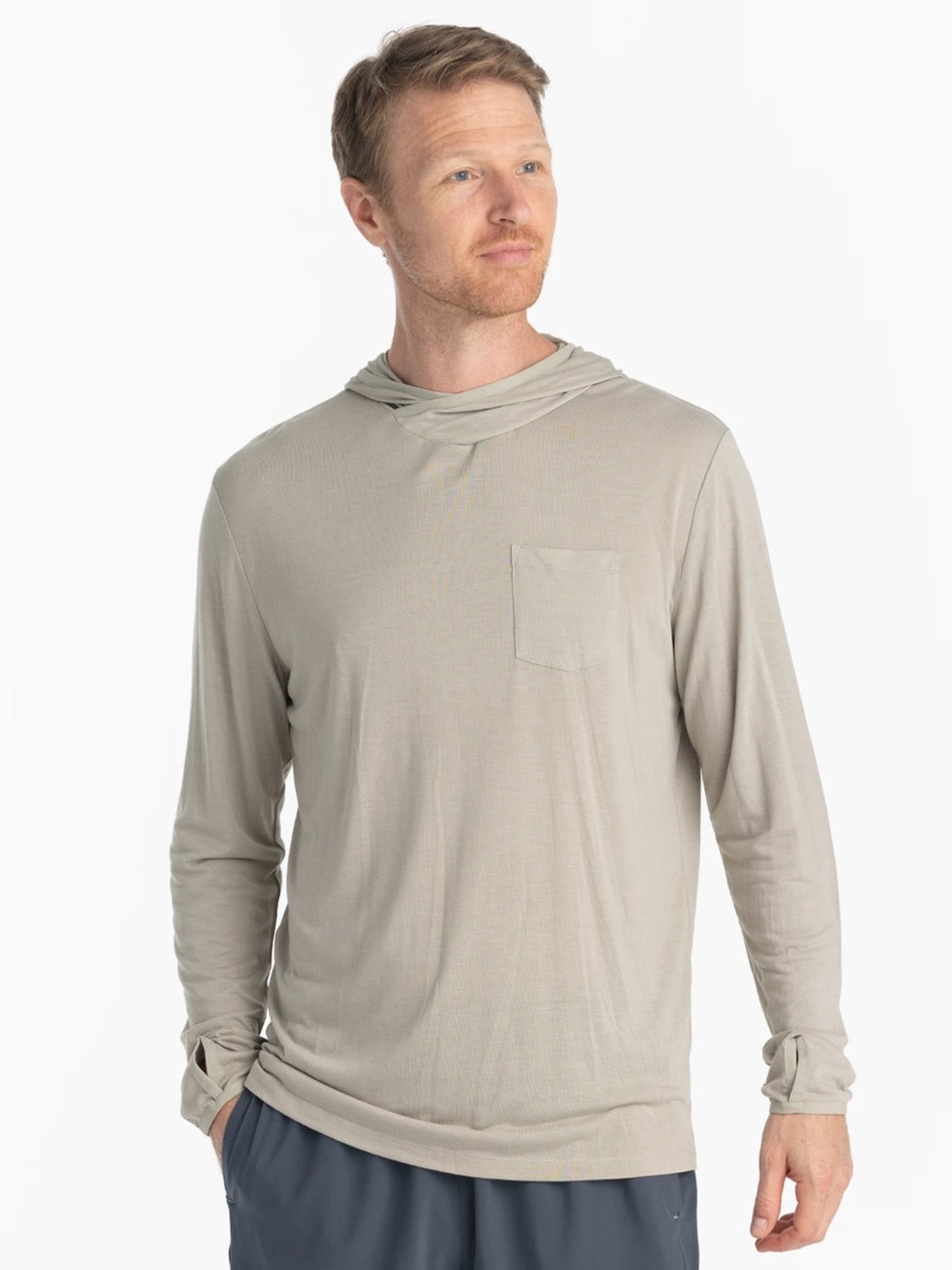 ✨ NWT Free Fly Men’s Bamboo Lightweight Hoodie Sandstone XXL
